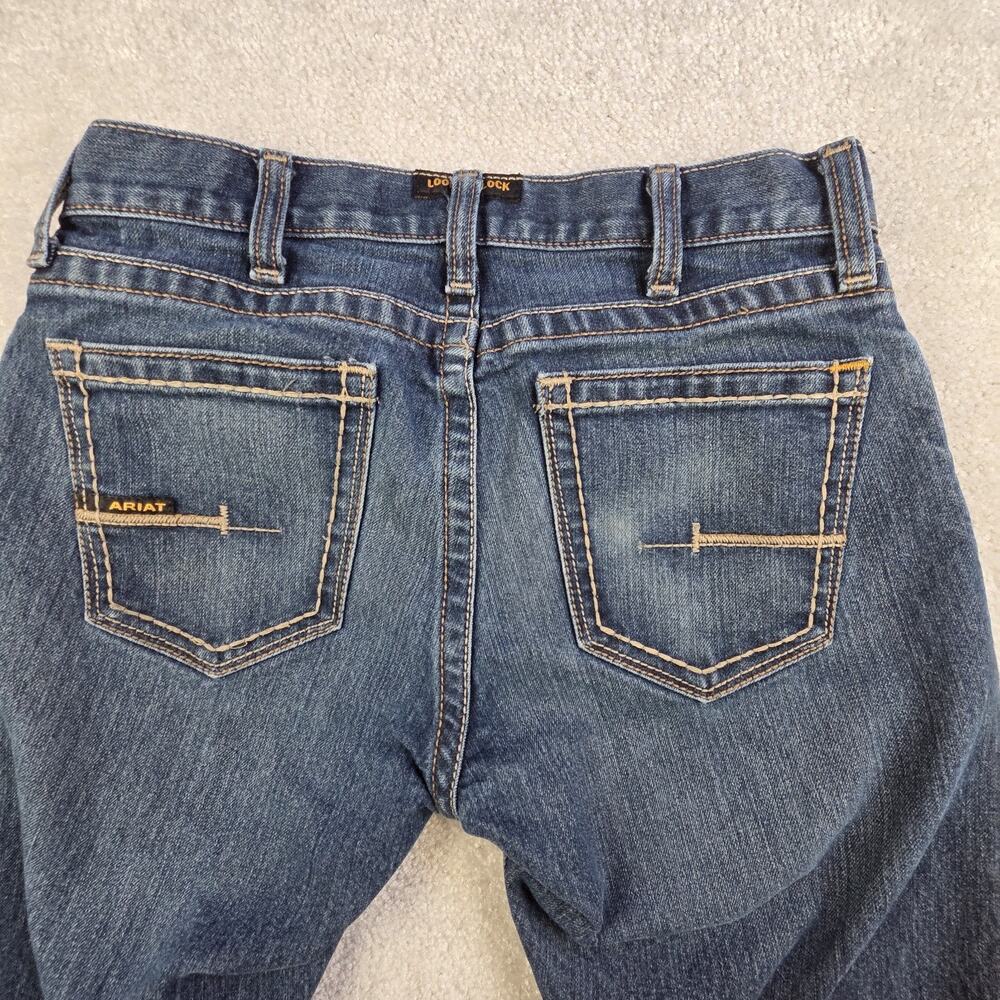 Ariat Rebar M7 Jeans Mens 30x34 (29x32) Blue Slim Straight DuraStretch Western